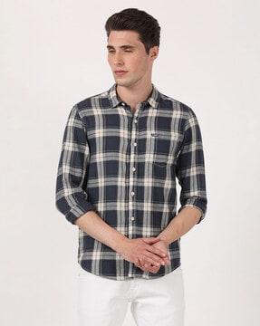 checks slim fit shirt