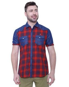 checks slim fit shirt