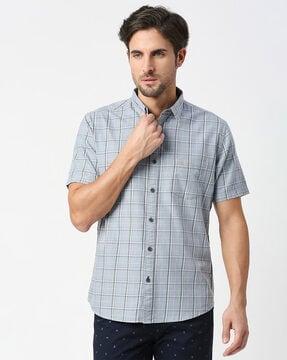 checks slim fit shirt