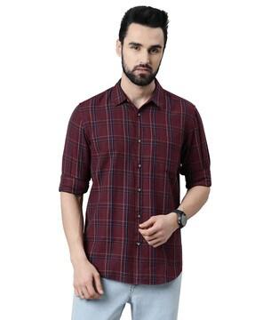 checks slim fit shirt