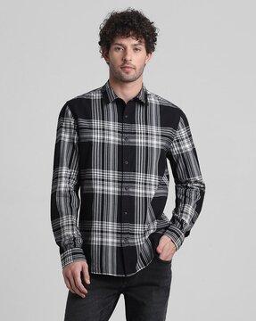 checks slim fit shirt