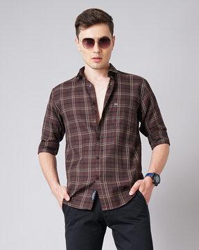 checks slim fit shirt