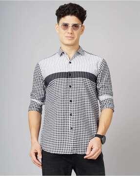 checks slim fit shirt