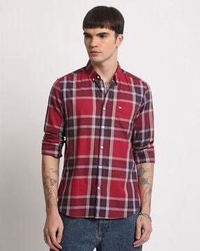 checks slim fit shirt