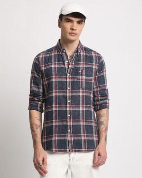 checks slim fit shirt