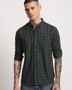 checks slim fit shirt