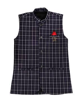 checks waistcoat