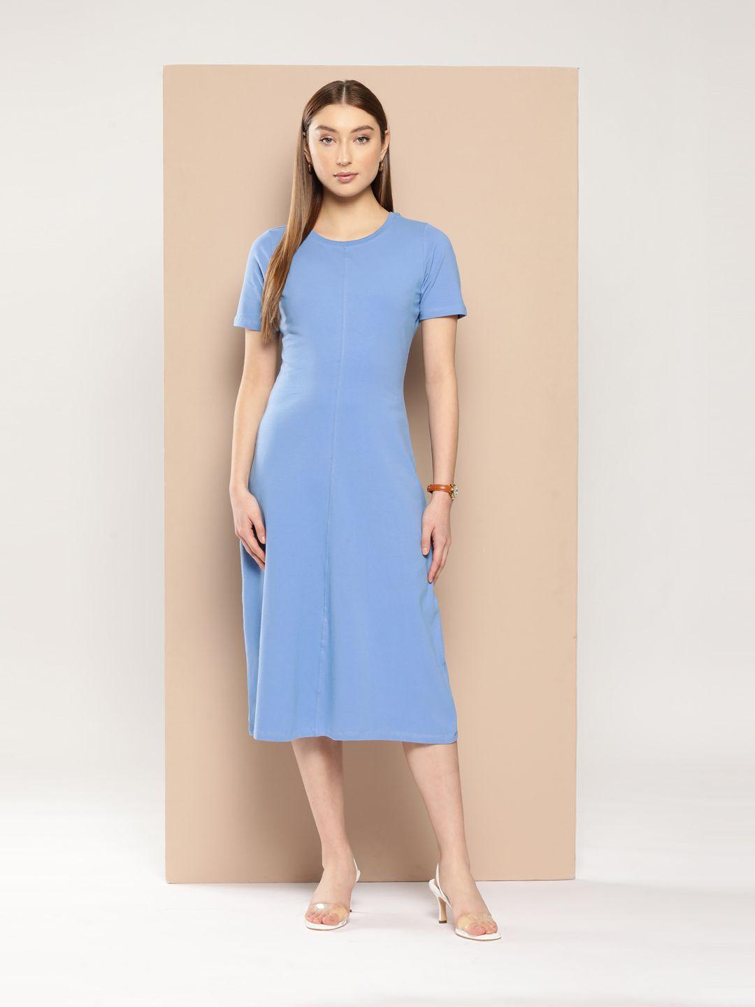chemistry knitted a-line midi dress