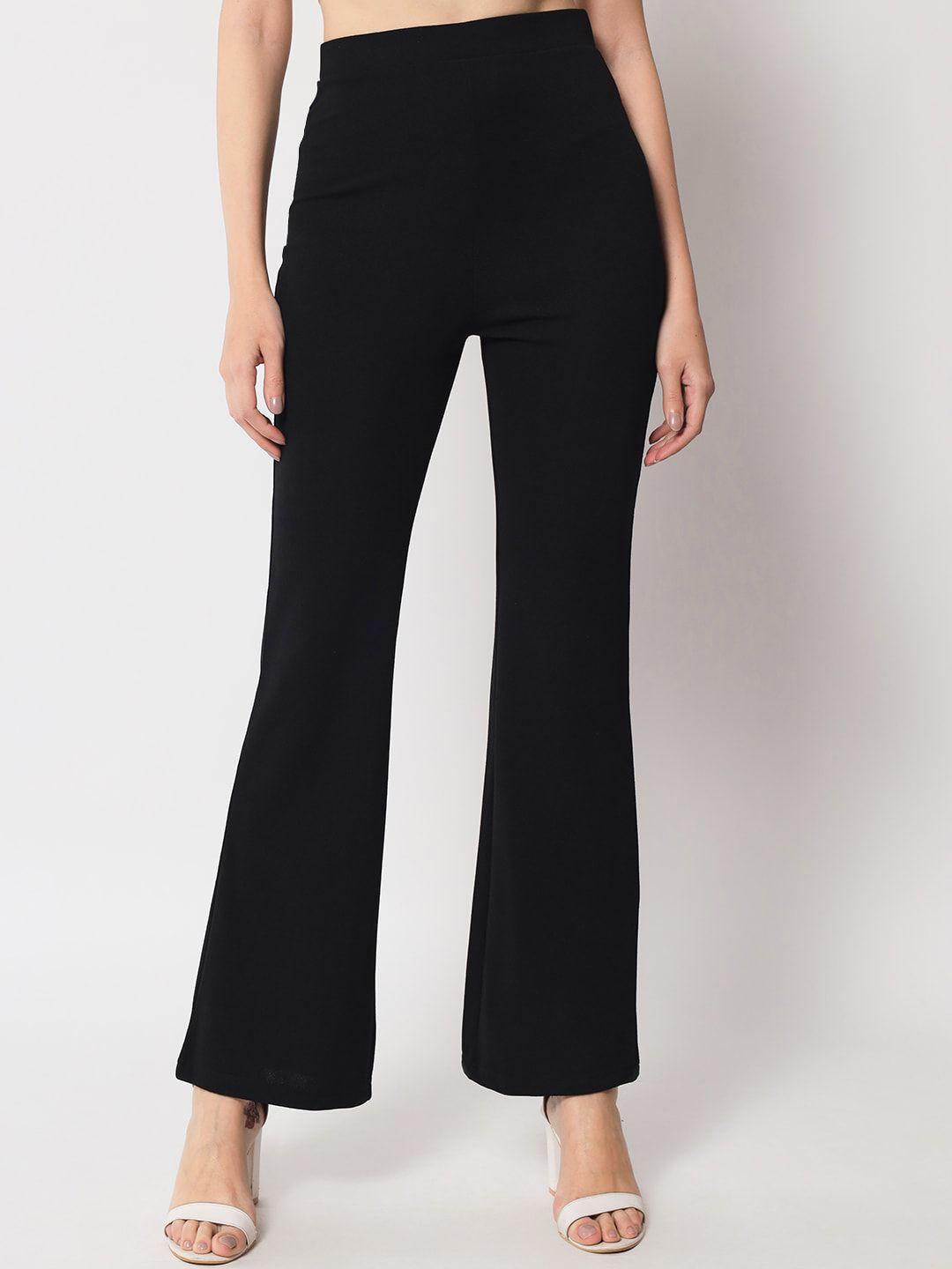 chemistry women high-rise bootcut trousers