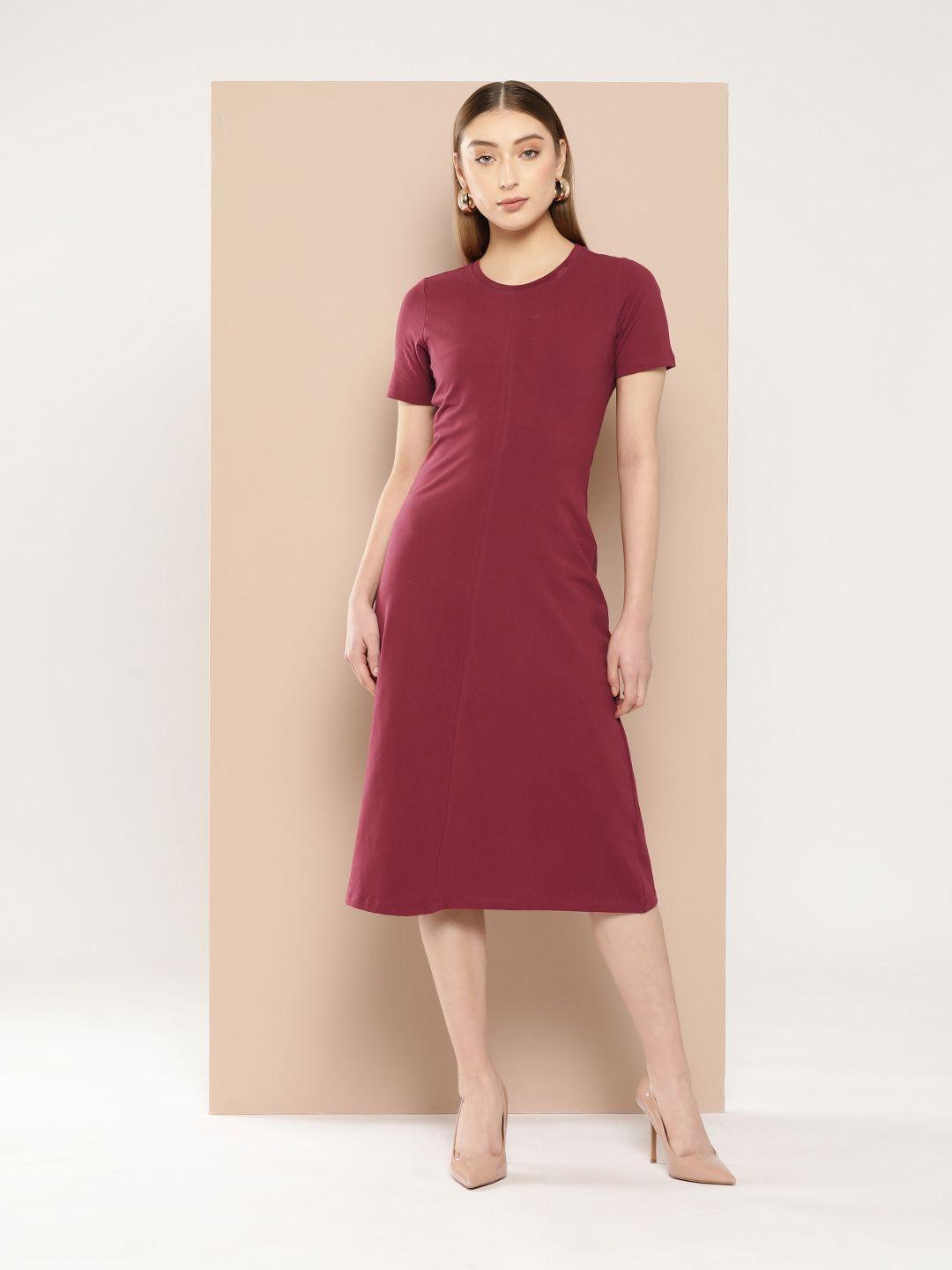 chemistry a-line midi dress