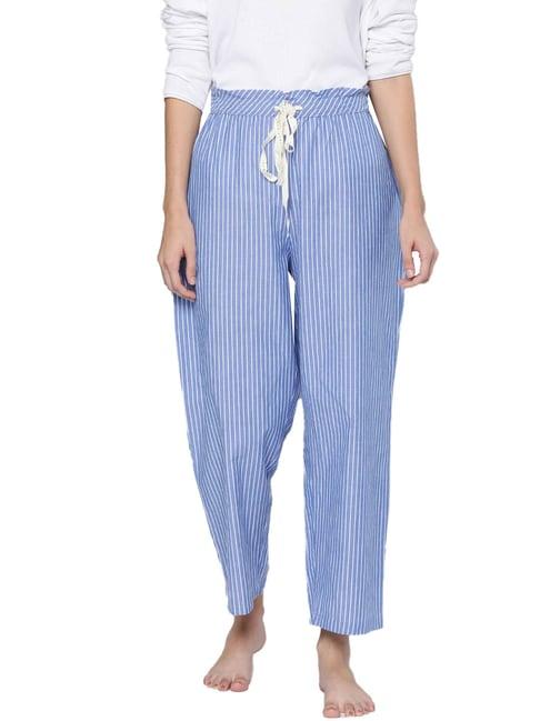 chemistry blue & white striped pyjamas