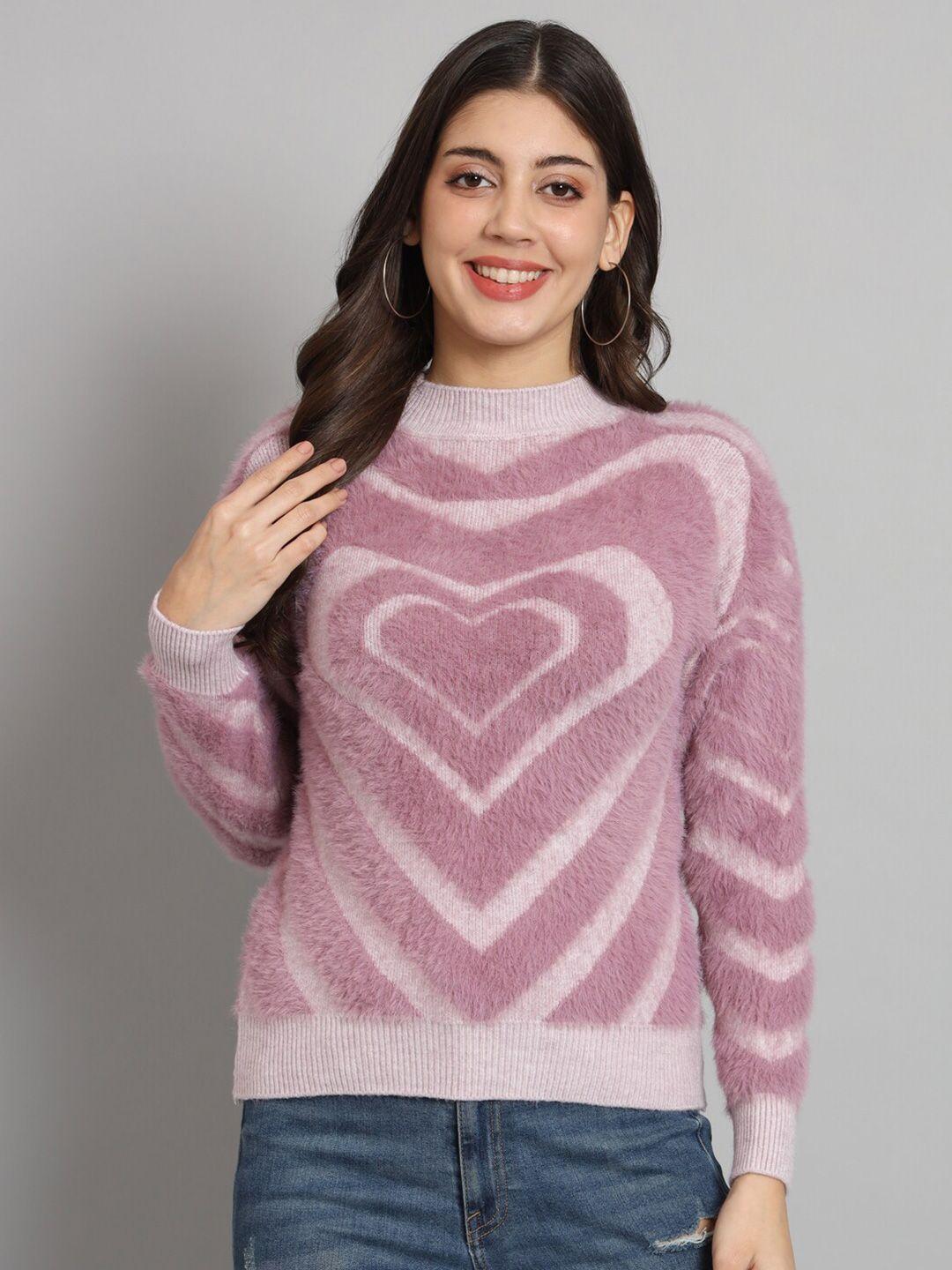 chemistry conversational self design fuzzy detail woollen pullover sweater