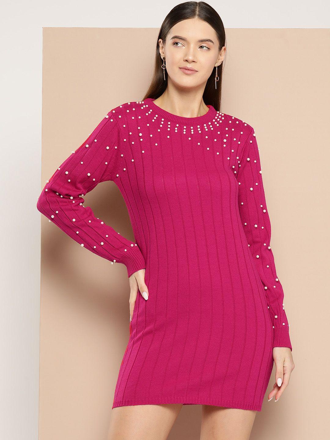 chemistry embellished acrylic sweater dress