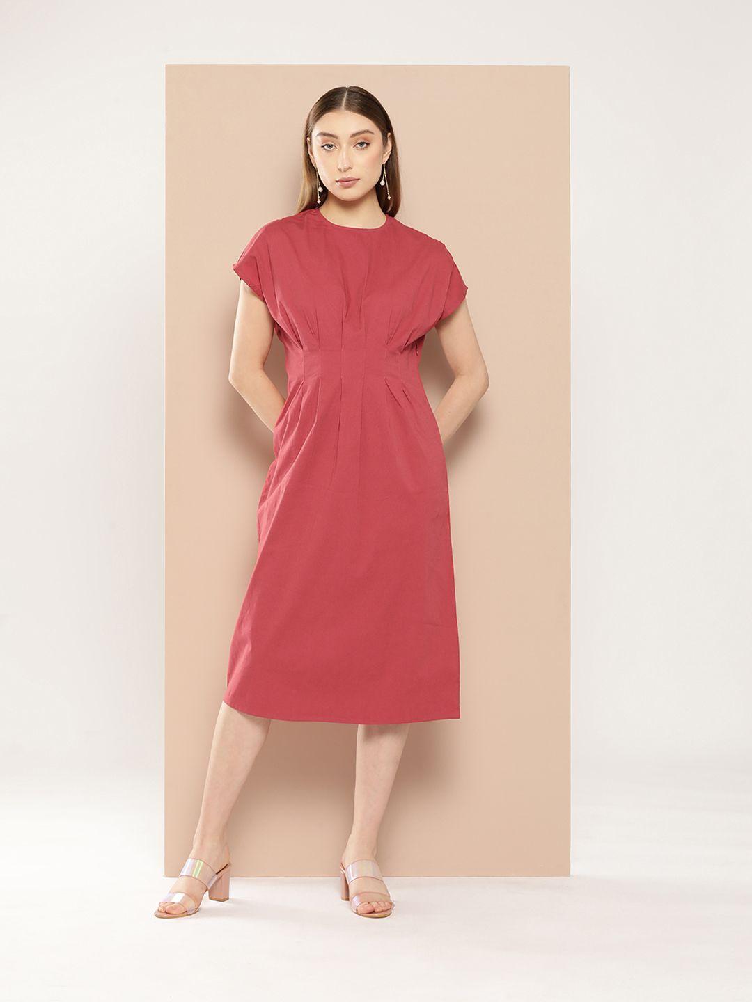 chemistry extended sleeves a-line midi dress