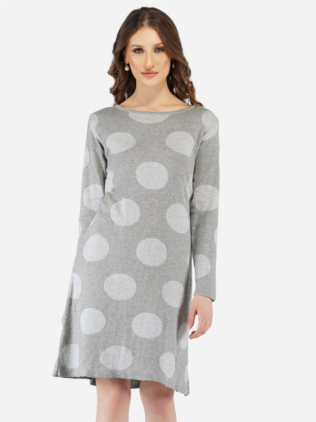 chemistry polka dot printed cotton a-line dress