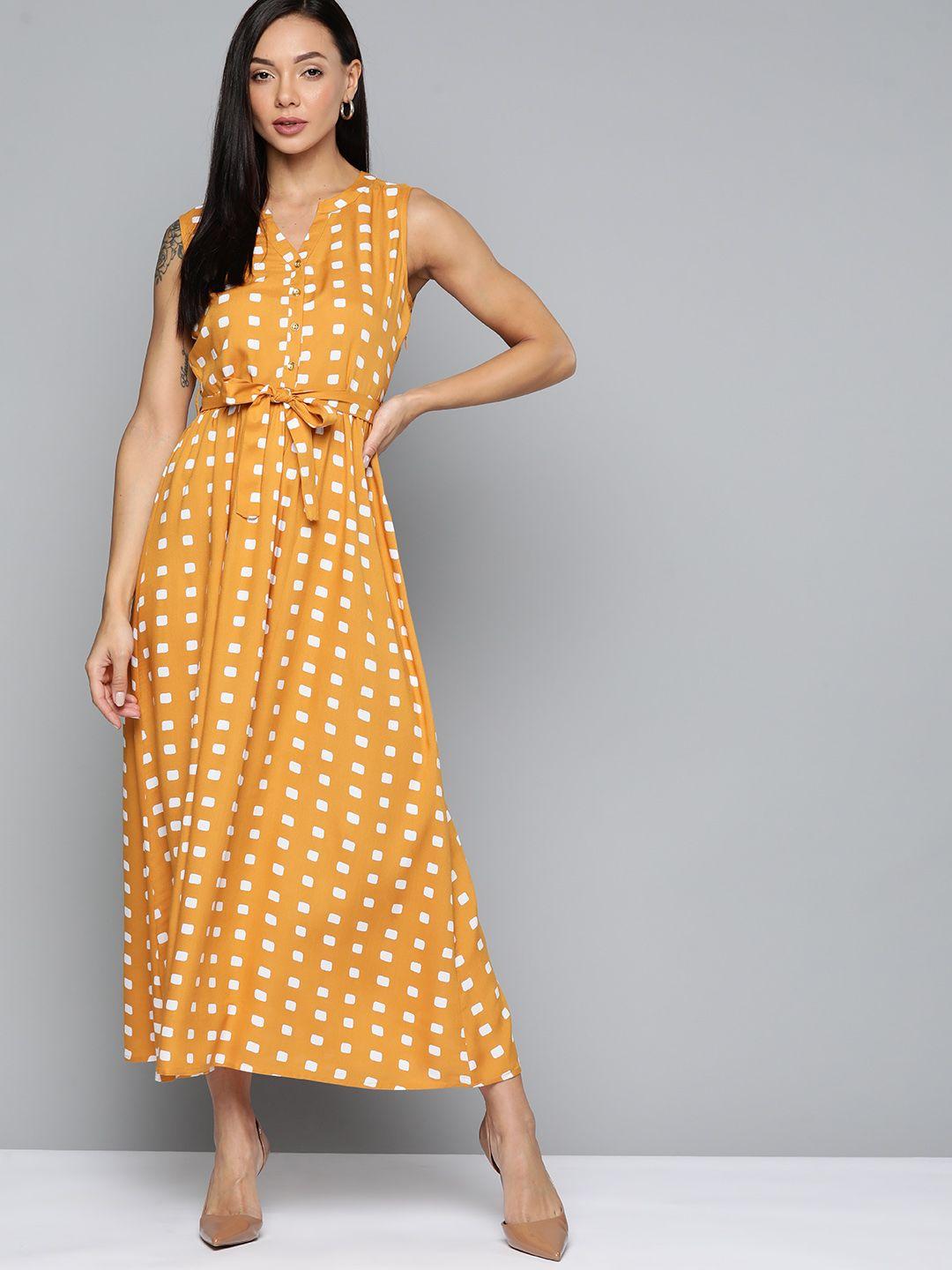 chemistry print a-line midi dress