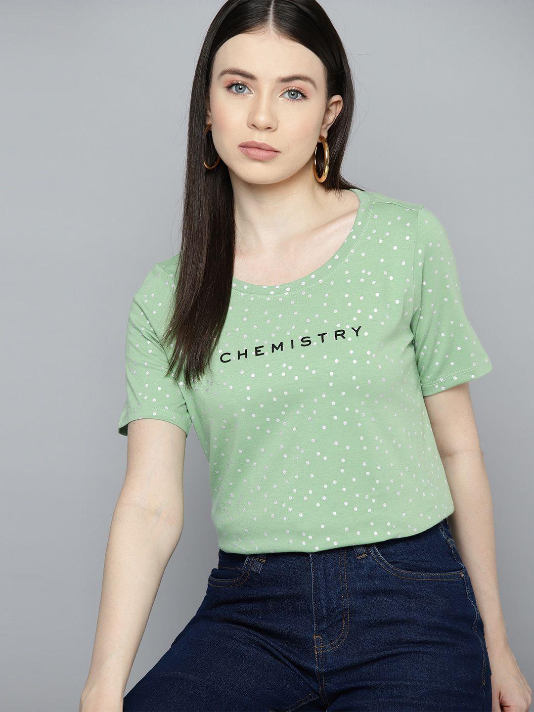 chemistry printed pure cotton t-shirt