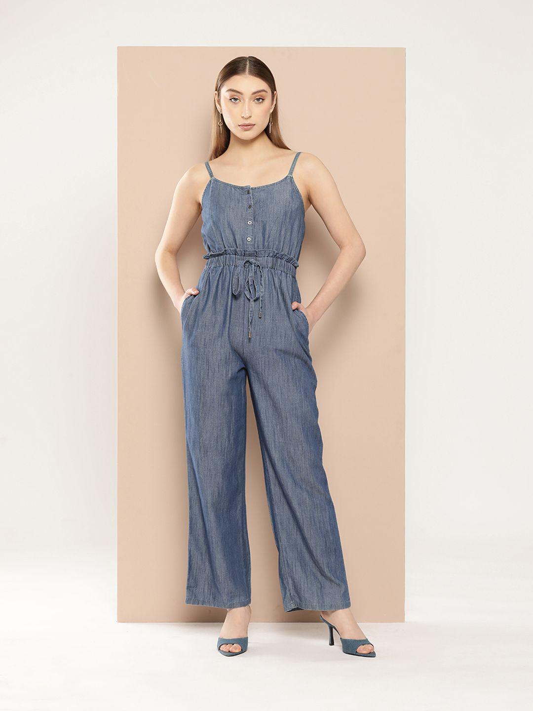 chemistry pure cotton basic jumpsuit