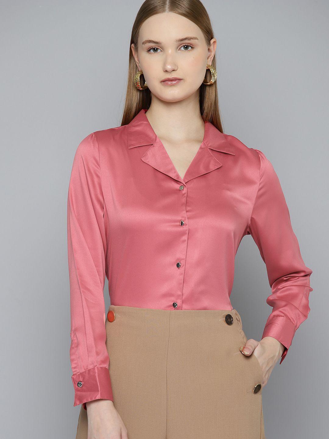 chemistry satin finish casual shirt