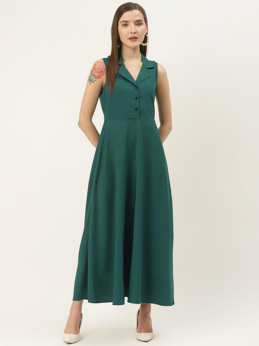 chemistry shirt collar maxi dress