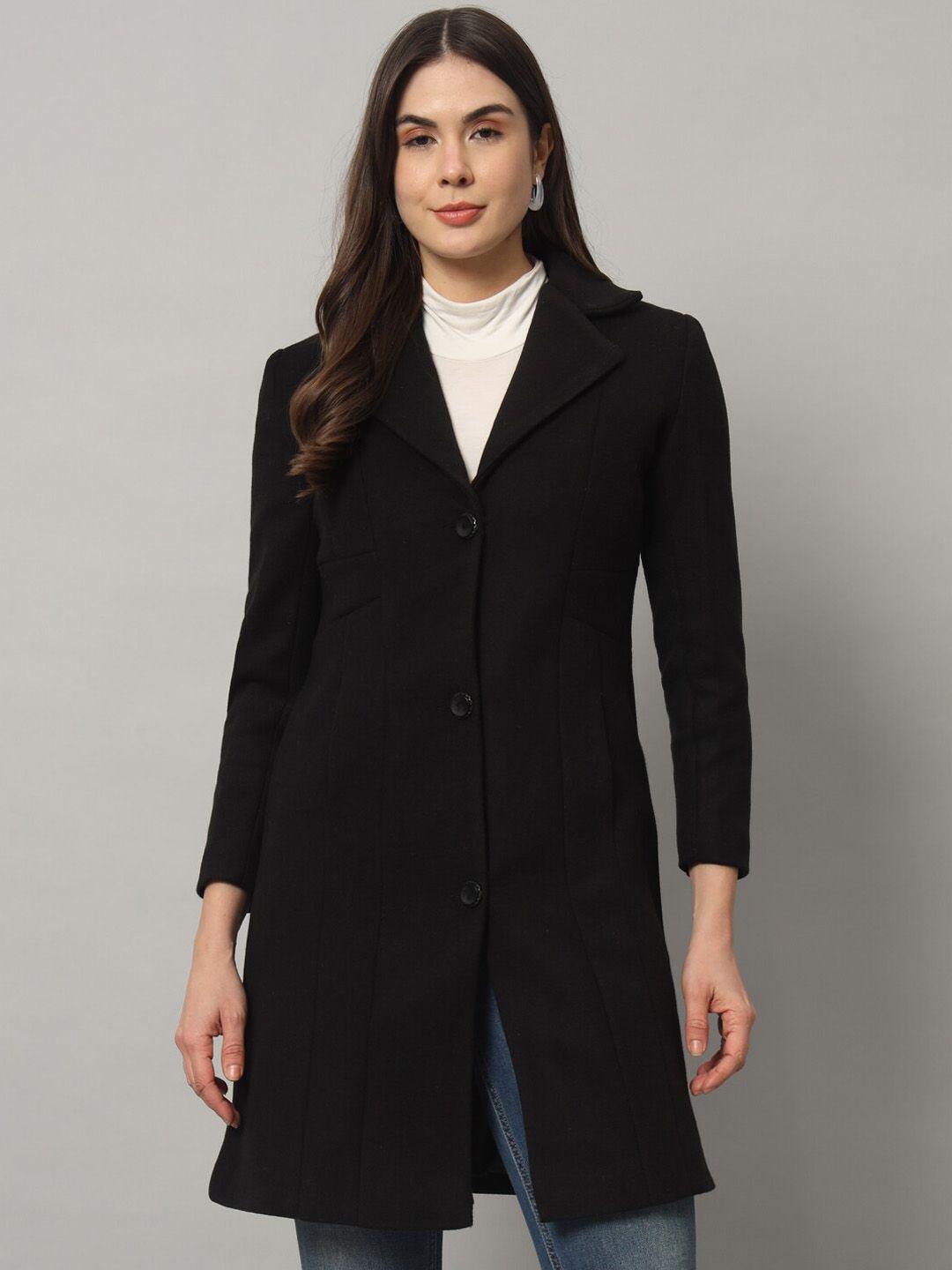 chemistry single-breasted long-line wollen coat