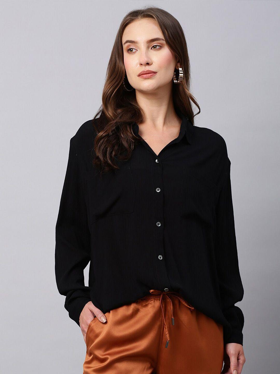 chemistry spread collar casual shirt