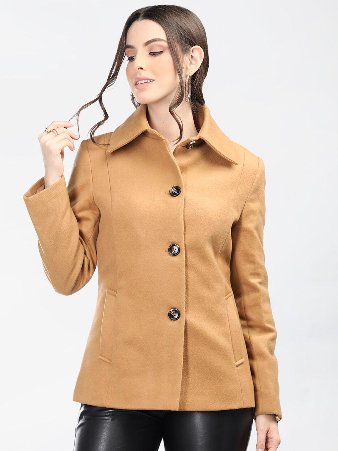 chemistry women brown long sleeves fashion jacket