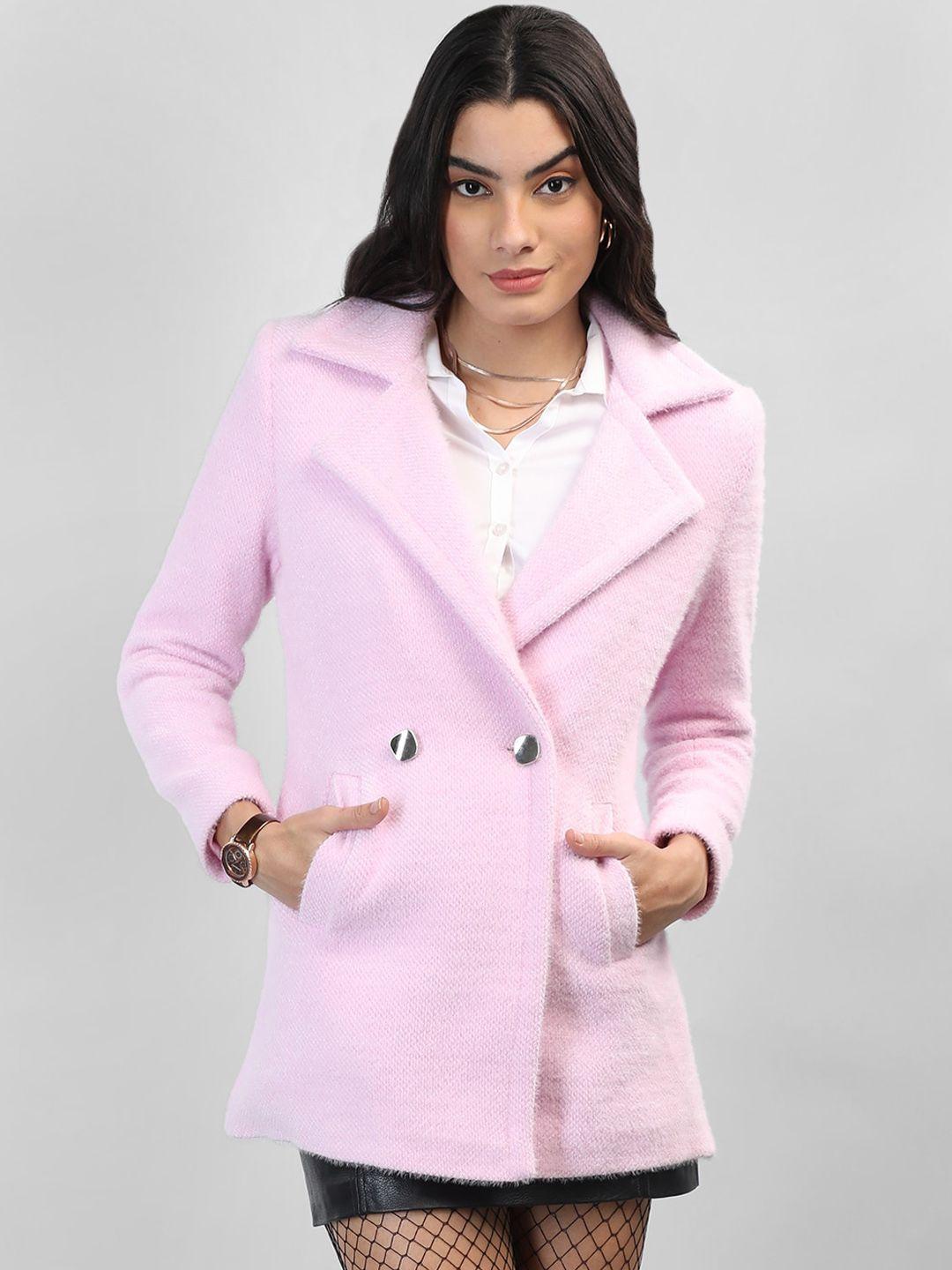 chemistry women pink woollen fashion jacket