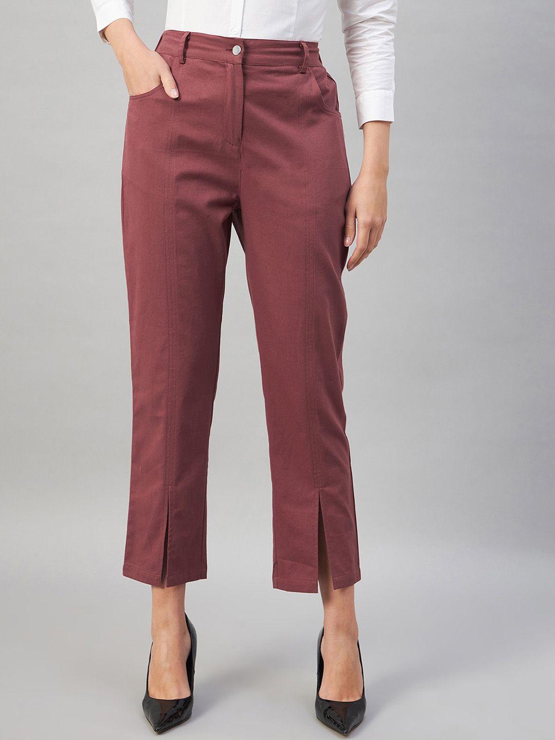 chemistry women tapered fit high-rise trousers