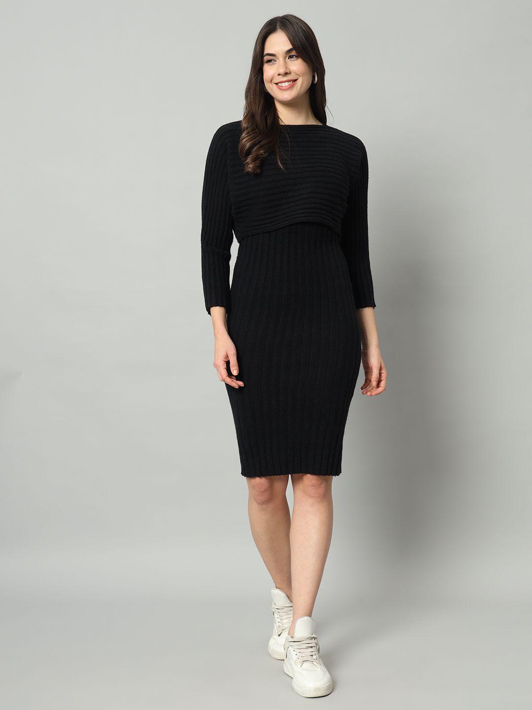 chemistry woollen bodycon dress