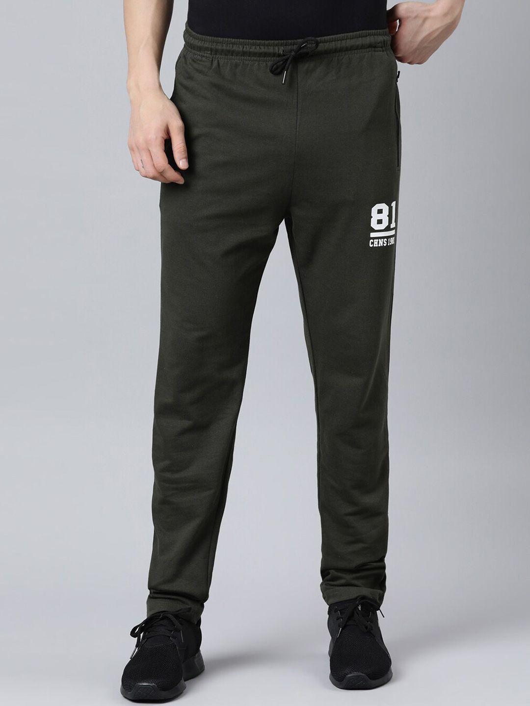 chennis men graphic-printed pure-cotton track pants