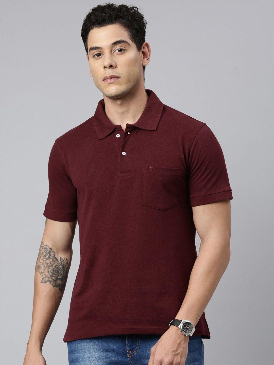 chennis polo collar short sleeves pure cotton slim fit t-shirt