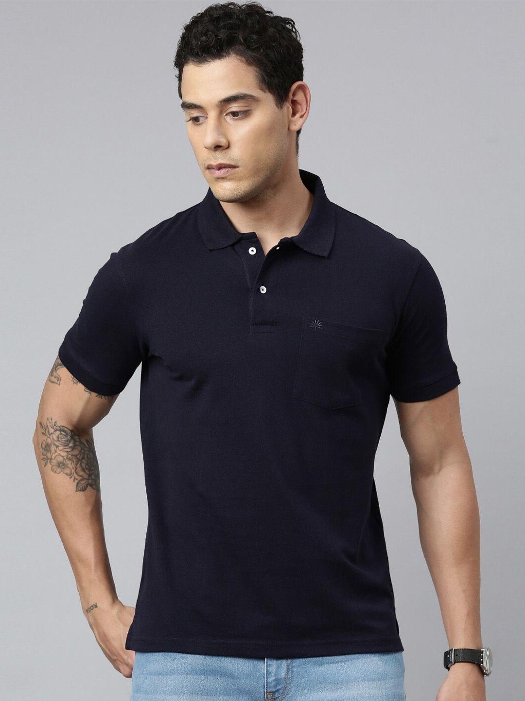 chennis polo collar short sleeves pure cotton slim fit t-shirt