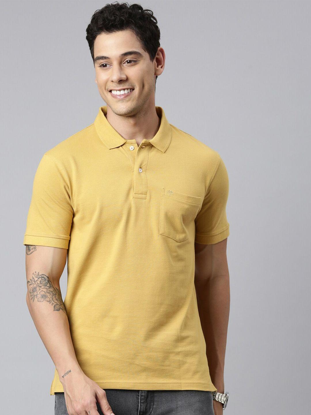 chennis polo collar slim fit pure cotton t-shirt