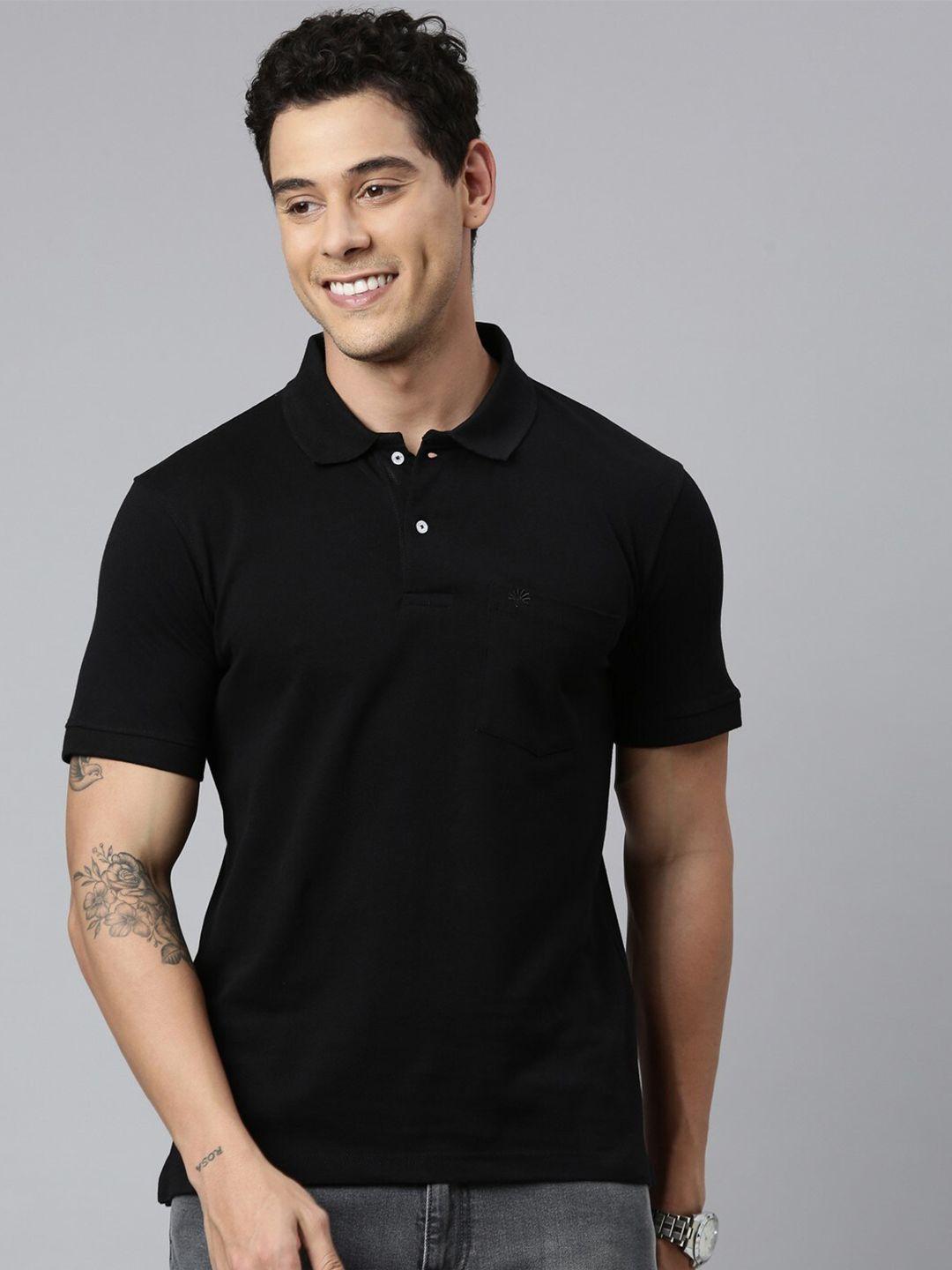 chennis polo collar slim fit pure cotton t-shirt