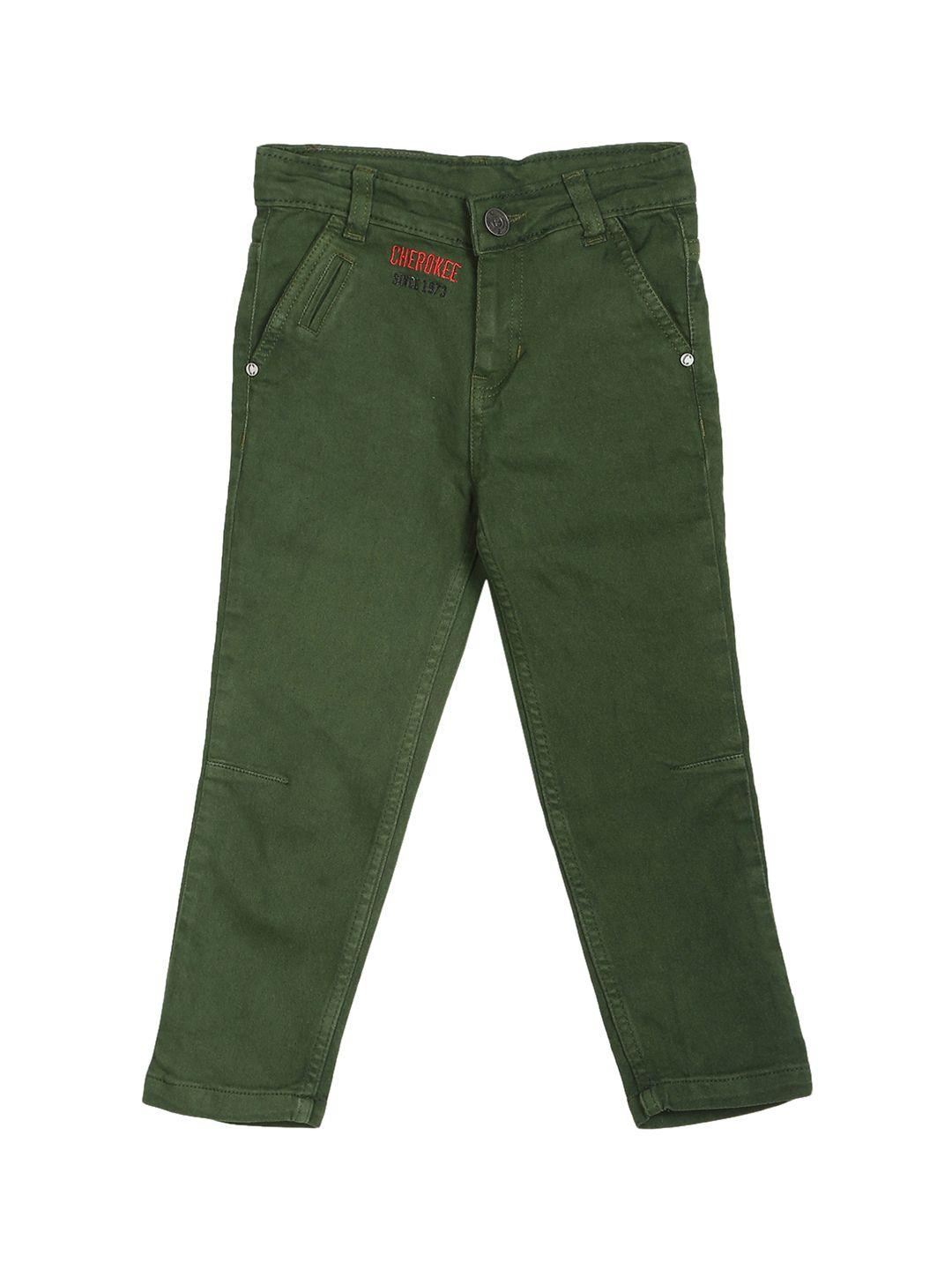 cherokee boys olive green jeans