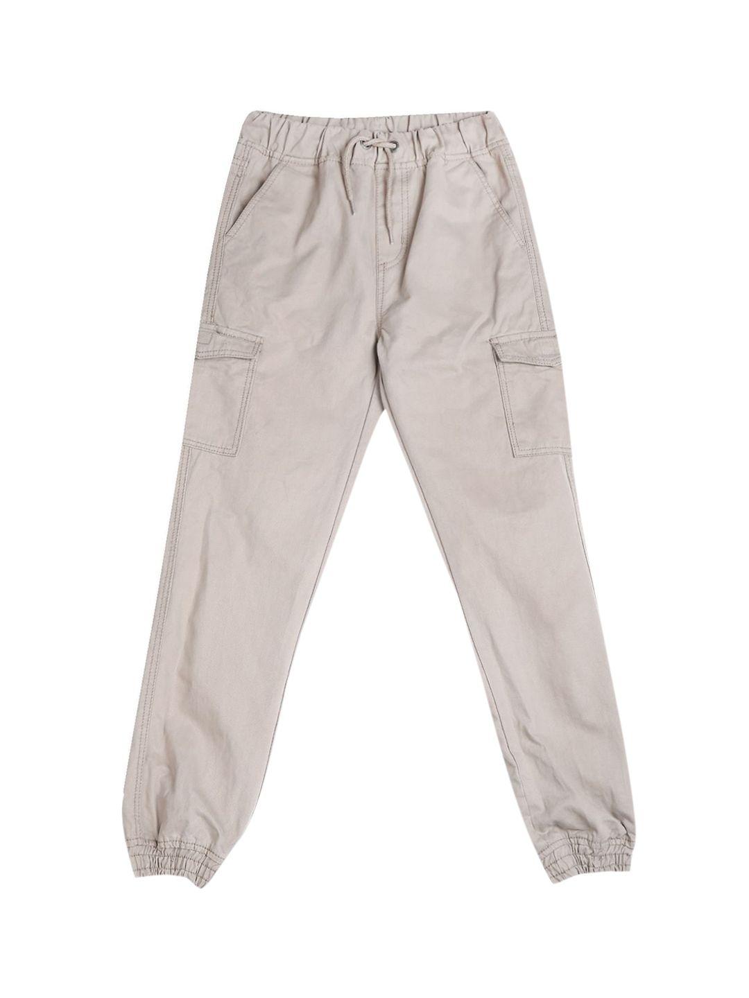 cherokee boys grey solid joggers