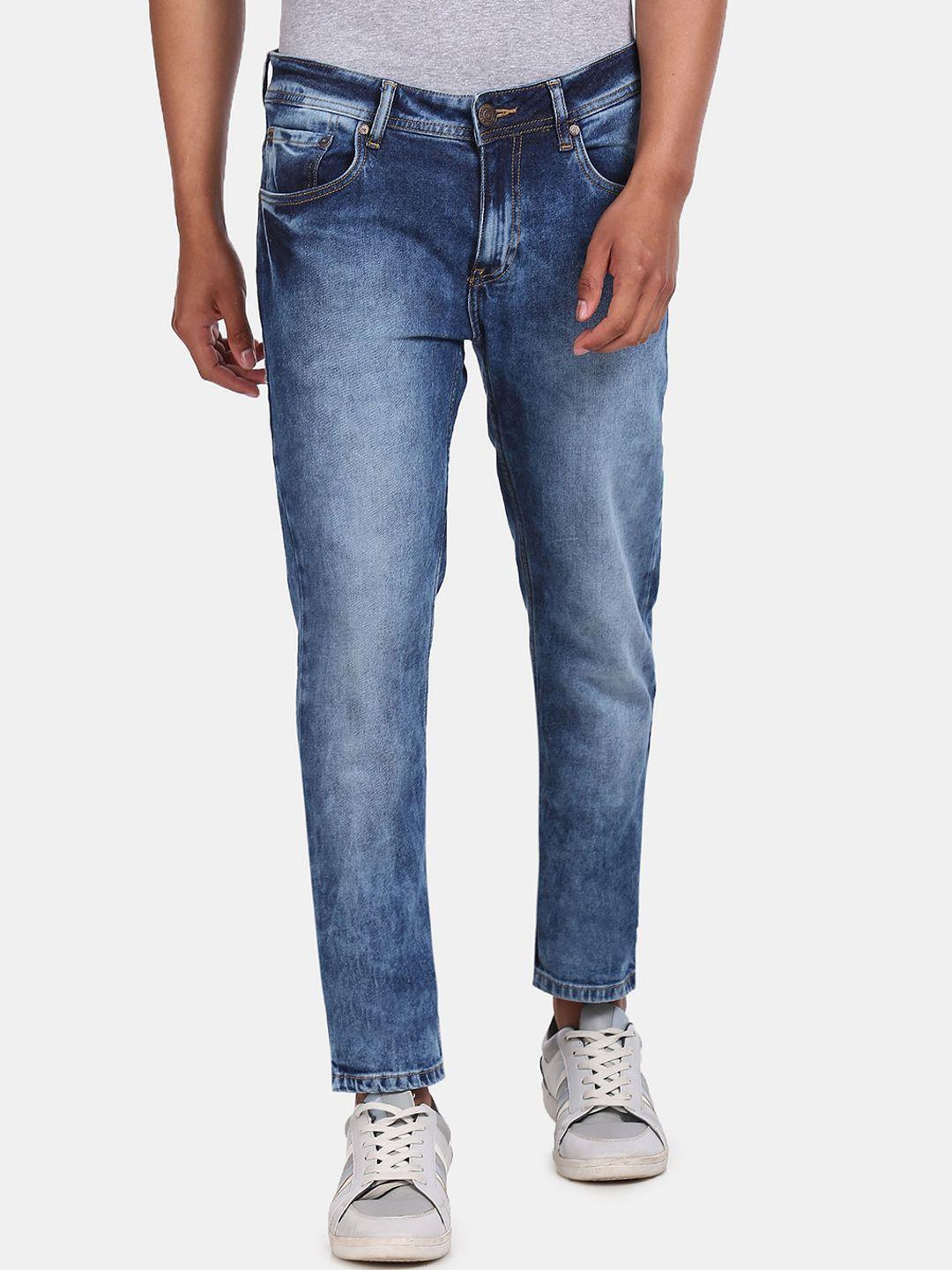 cherokee men blue heavy fade jeans