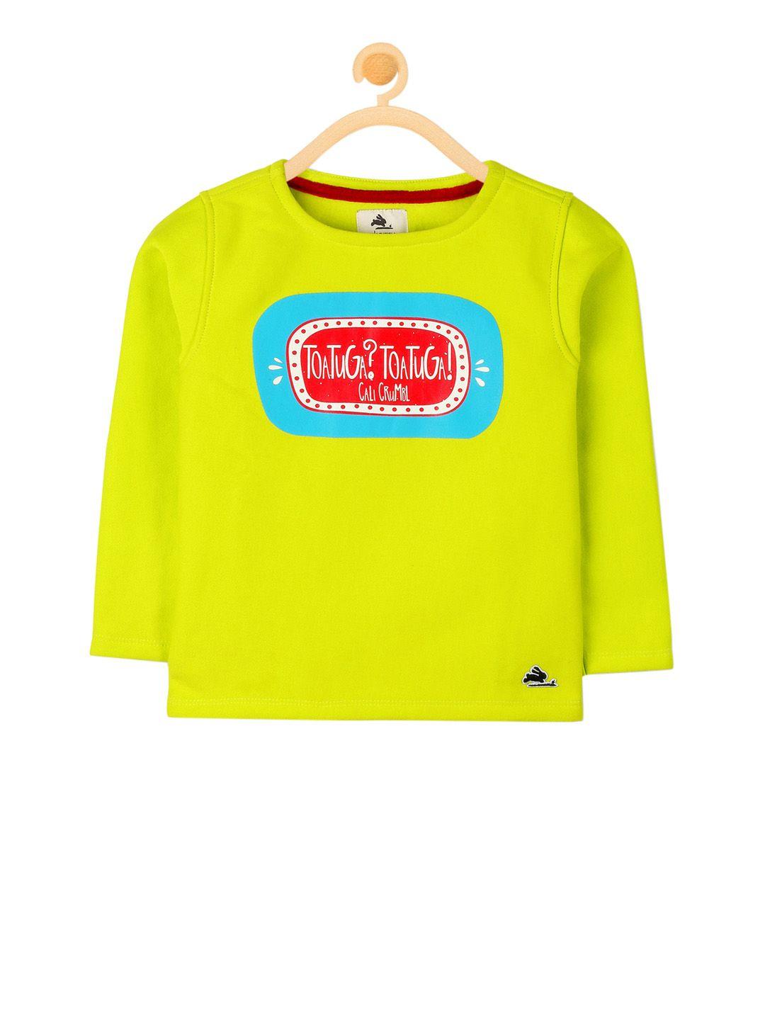 cherry crumble boys and girls yellow printed spanish tortuga sweatshirt for boys