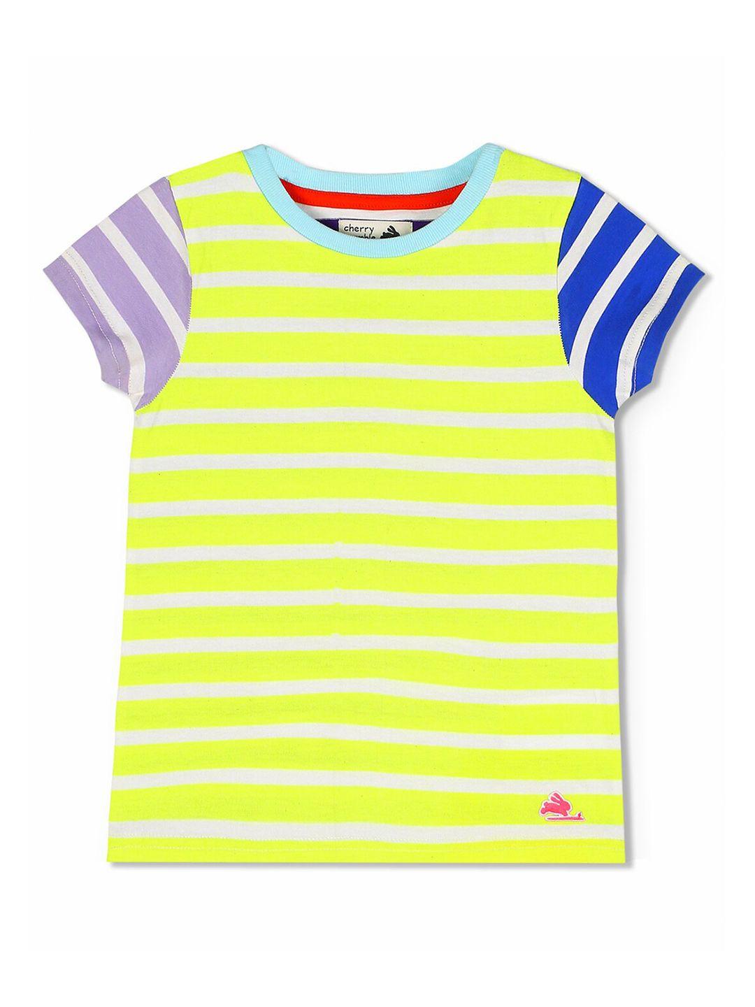 cherry crumble boys multicoloured striped t-shirt