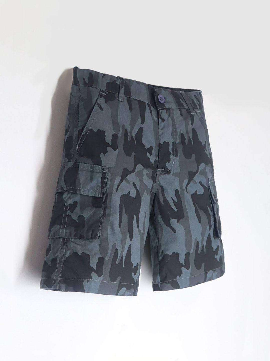 cherry crumble infants boys camouflage printed cotton cargo shorts