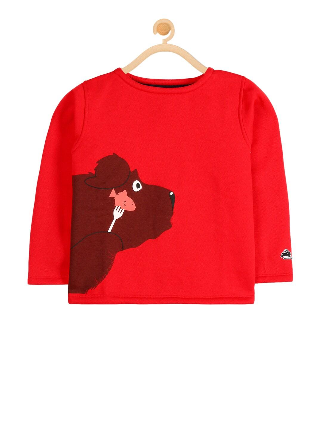cherry crumble unisex red solid sweatshirt