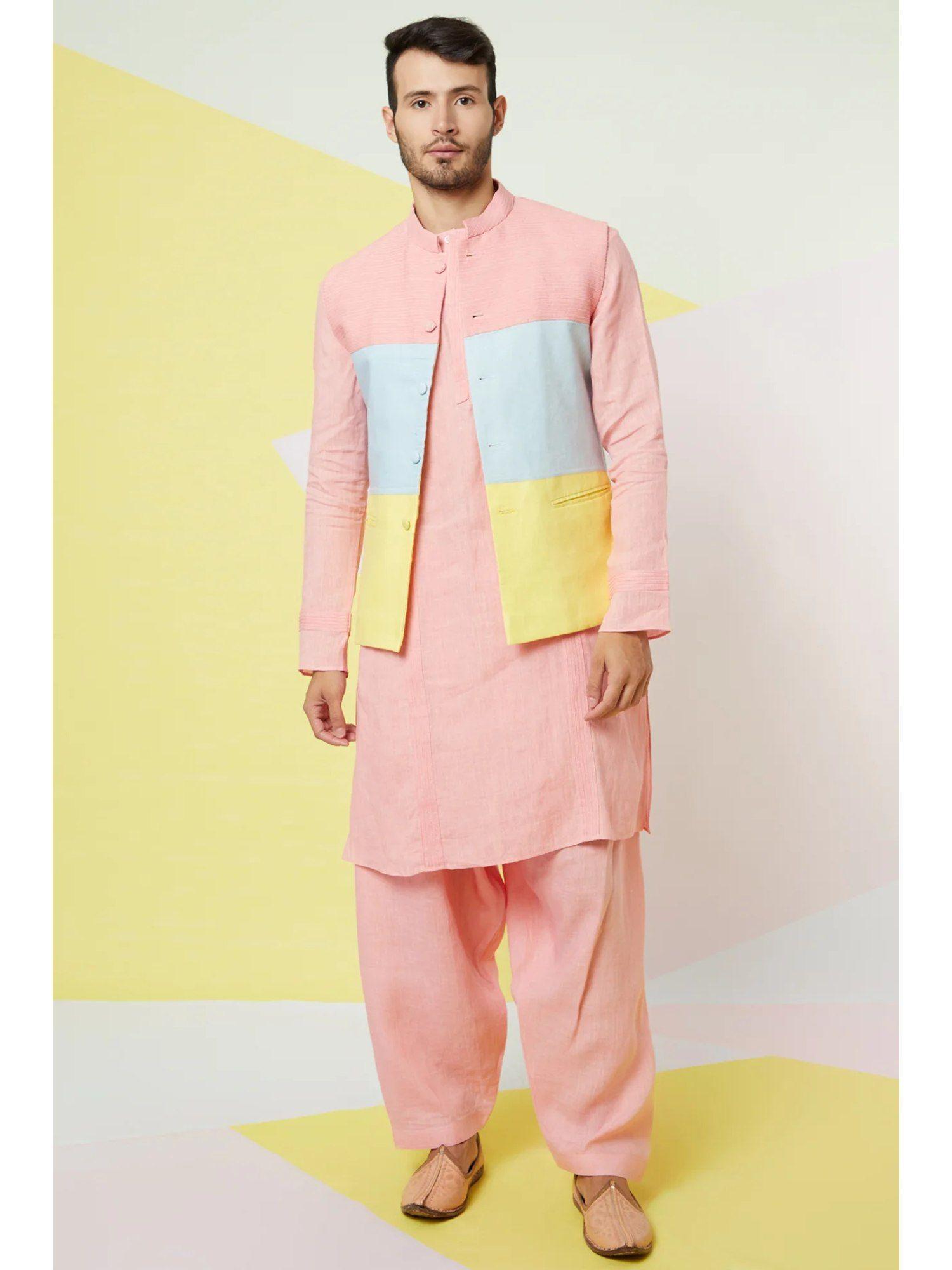 cherry blossom kurta (set of 3)