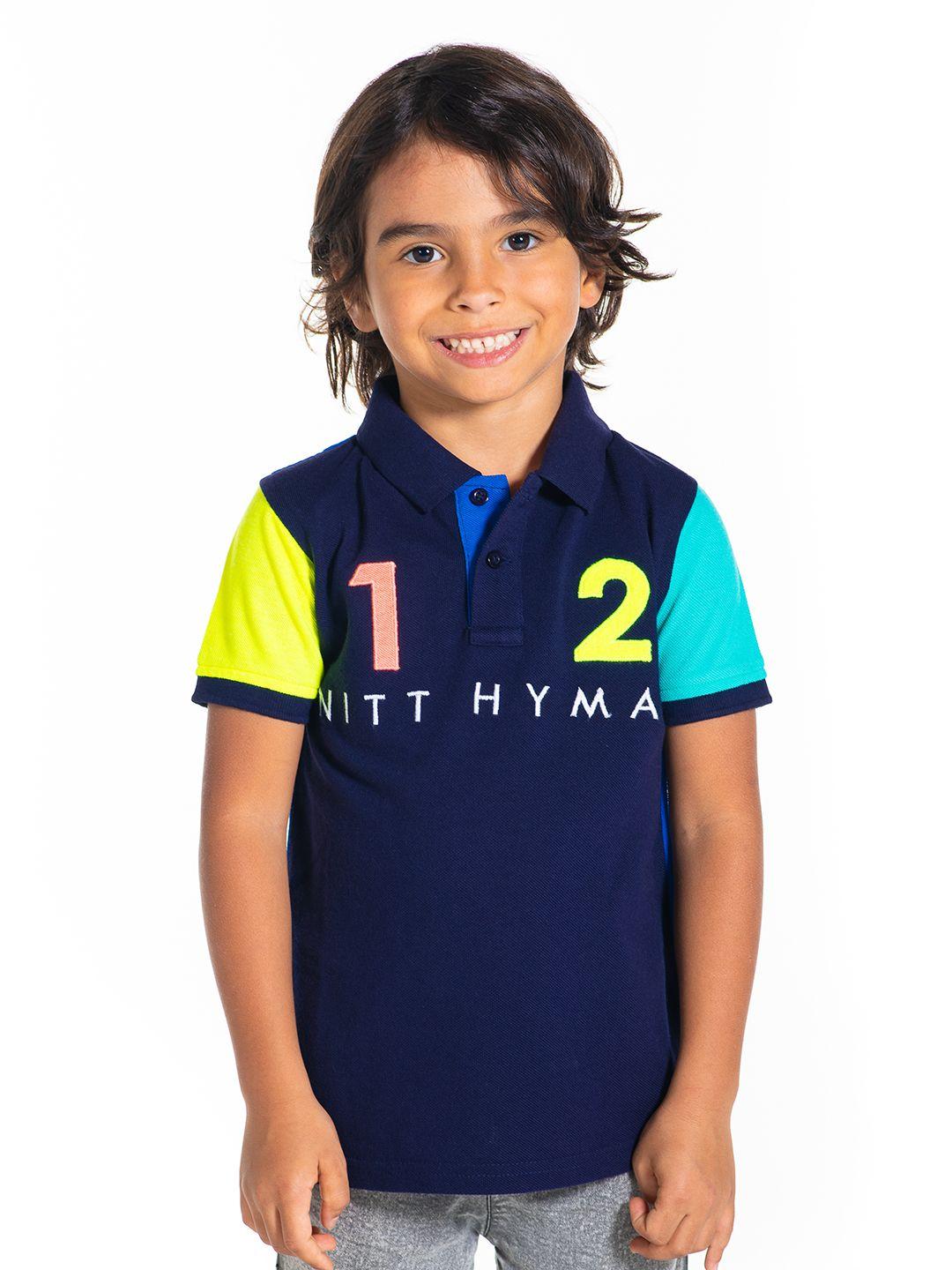 cherry crumble boys multicolor pima applique polo t-shirt