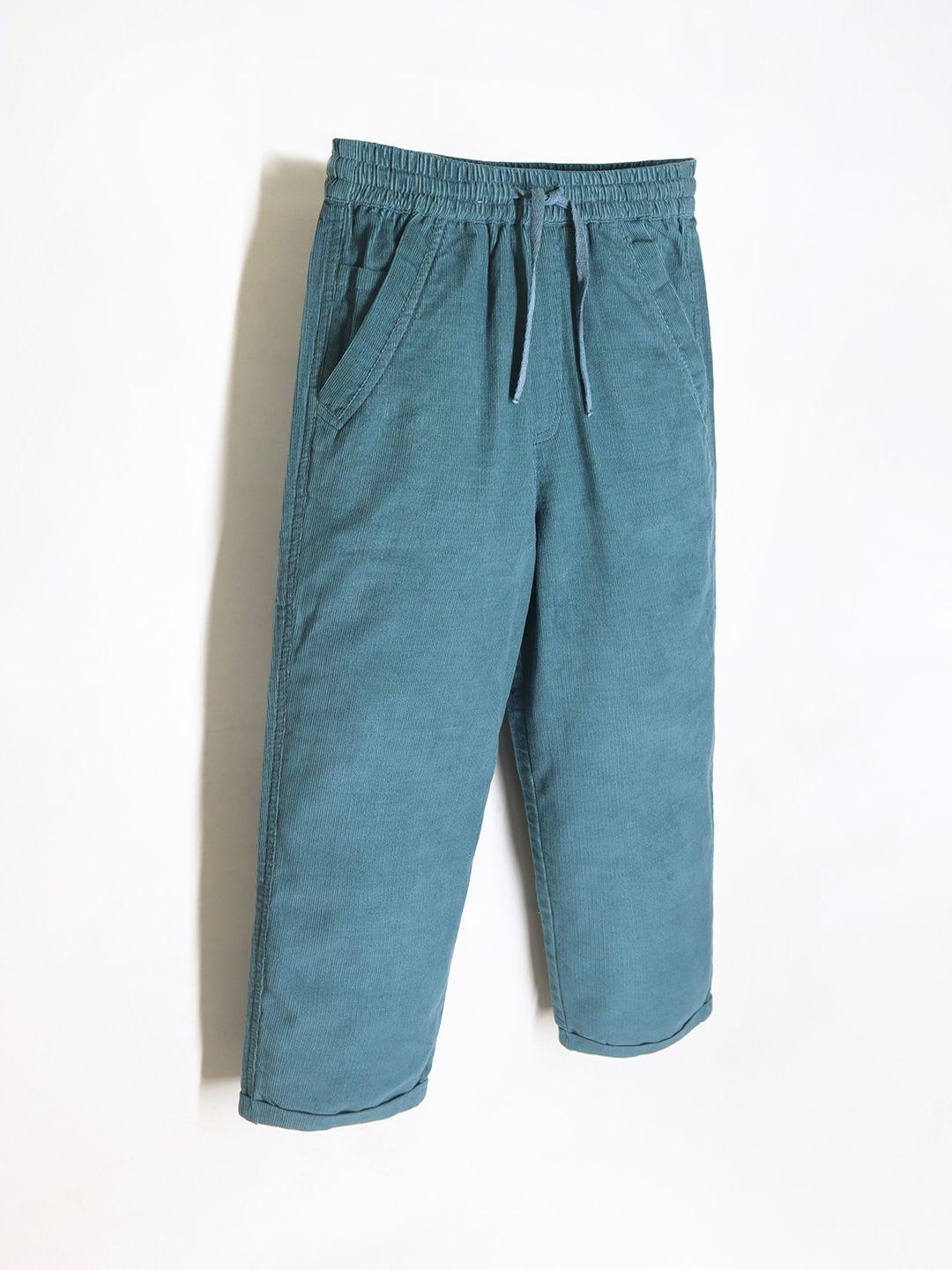 cherry crumble boys relaxed loose fit cotton trousers