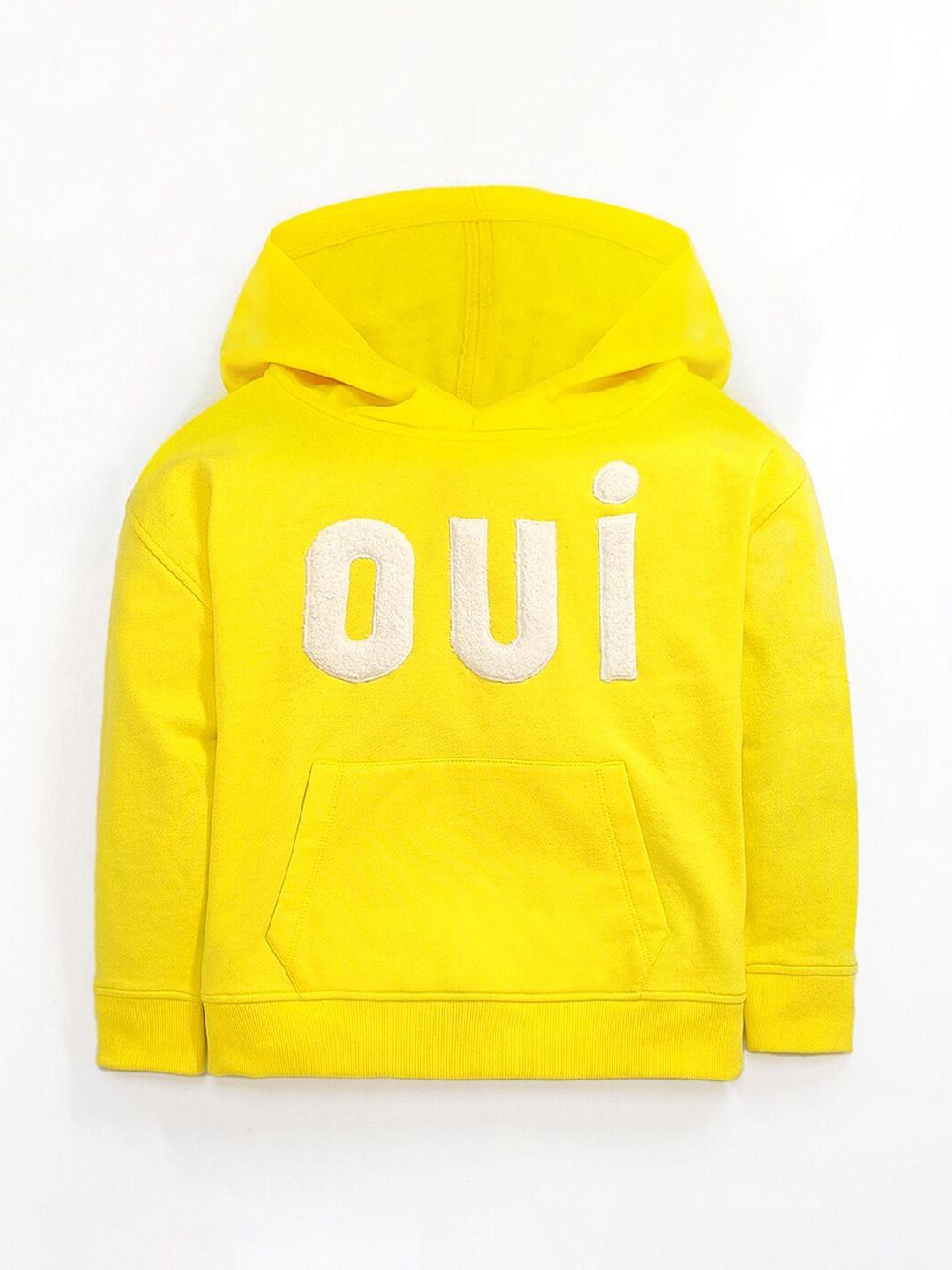 cherry crumble boys yellow hooded sweatshirt