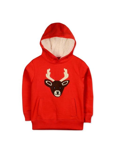 cherry crumble by nitt hyman kids red embroidered hoodie