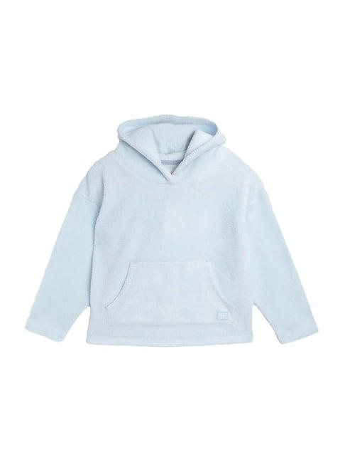 cherry crumble by nitt hyman kids sky blue regular fit hoodie