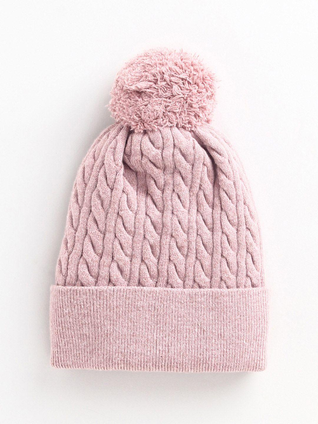 cherry crumble girls pink bobble cap