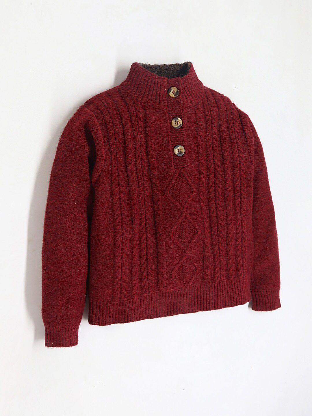 cherry crumble kids self design cable knit pullover